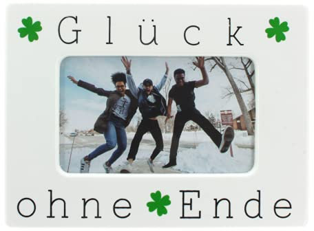 MIK funshopping Bilderrahmen weiß, für Bilder-Format 13 x 8 cm (Glück ohne Ende)