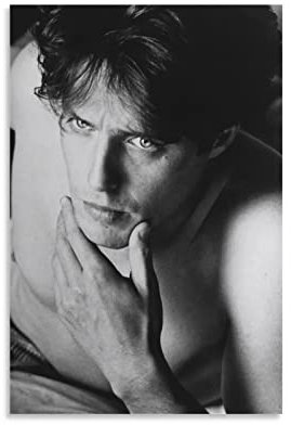 XINGSHANG Hugh Grant Poster Schauspieler Poster Wandkunst Poster Schriftrolle Leinwand Gemälde Bild Wohnzimmer Dekor Zuhause 60 x 90 cm