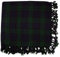Highlander Kilt Fly Plaids Scottish Piper Tartan Herren Highland Traditional Dress, Blackwatch, 48 x