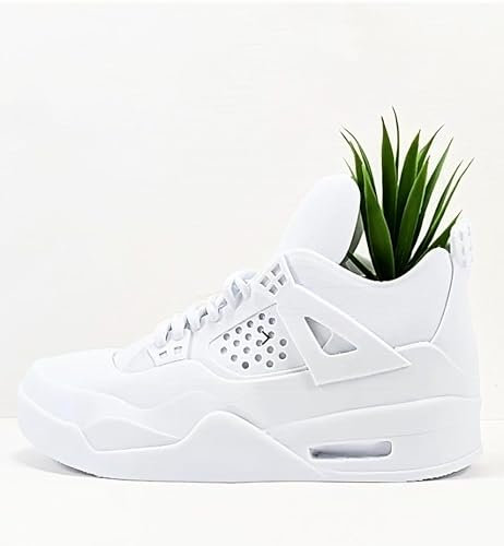 3D Cabin Pot de fleurs pour pot de fleurs en forme de chaussure de basket Blanc