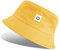 Tuopuda Fischerhüte Bucket Hat Unisex Sonnenhut Baumwolle Buckethut Faltbar Fischerhut Anglerhut Sommer 56-58cm, Dunkelgelb