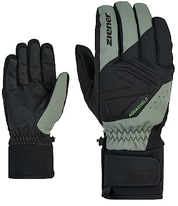 Ziener Herren GATIS Ski-Handschuhe/Wintersport | wasserdicht atmungsaktiv, green mud, 11