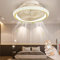 TJSC Moderno Ventilatore da Soffitto con illuminazione, Ventilatore Silenzioso Rotante a 360° LED Dimmerabile, con telecomando e APP 6 velocità con ventola, Soffitto Camera da Letto, Oro, 49cm