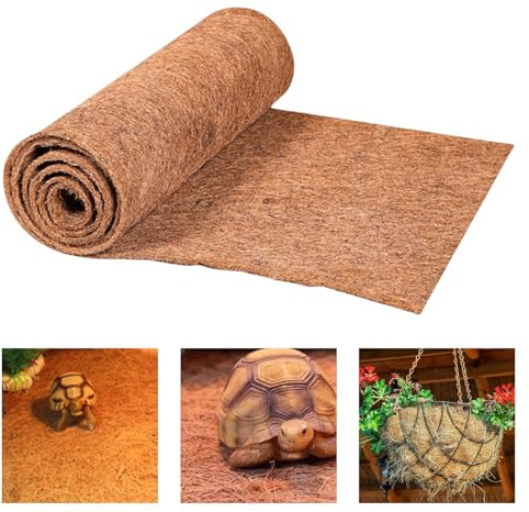 YIDM Kokosmatte Pflanzen Matte aus Kokosfaser Kokosmatte aus 100% Kokosfasern, 40x200cm Kokosmatte Pflanzen, Unkrautbekämpfung Stoffmatte Kokos Teppich,Winterschutz und Kälteschutz für Pflanzen