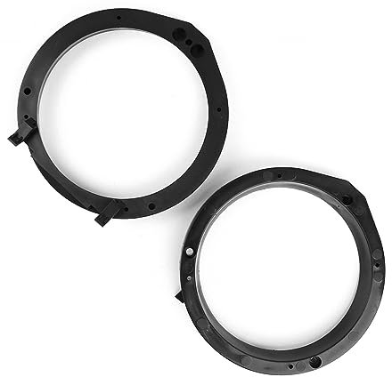 MACHSWON 2Pcs Car 6.5 Black Plastic Car Speaker Spacer Adapter Mount Bracket Ring for Honda 2006-2011