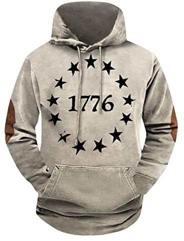 KONG JIMFAN Hoodie Herren Mit Print Hoodie Herren Y2k Long Sleeve 3D Kapuzenpullover Pullover 3D-Gedrucktes Pullover-Langarmoberteil Pullover Sweatshirt Herren,Khaki,4XL