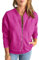 GeGekoko Zip Sweatshirt Damen übergroße Jacket Sweatshirt Einfarbige Loose Langarm Tops Oberteile mit Tasche