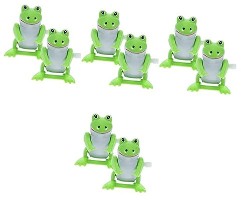 Toyvian 8-Teiliges Uhrwerk-Frosch-Spielzeug Für Kinder Kidcraft-Spielset Tiere Spielzeug Zum Aufziehen Badespielzeug Sprungfrosch-Spielzeug Frosch-Spielzeug