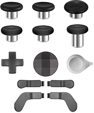 Accessoires pour Xbox Elite Controller Series 2-13 en 1 Pagaies de rechange joystick analogique Kit de réparation de pièces avec 2 D-Pads, 1 outil