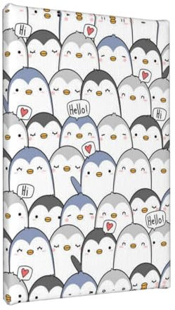 COMAAM Niedlicher Pinguin rahmenlose Malerei 20x30 (vertikal) Home Dekoration Rahmen Poster Wanddekoration Malerei