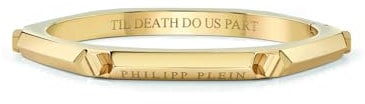 Philipp Plein Damen Armband Armreif Edelstahl IP Gold THE PLEIN CUFF PJ1EA07BL
