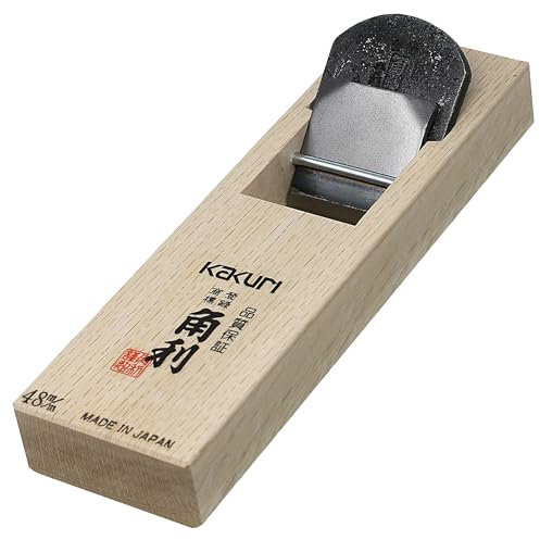 KAKURI Japanese Wood Plane for Woodworking 48mm, Aogami Blue Steel No.2 Blade, Professional Hand Planer Tool, Made in JAPAN, 40748
