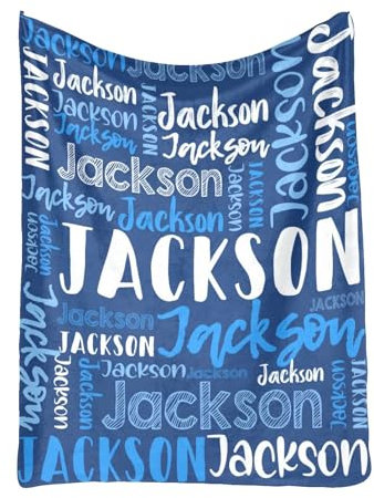 Personalisierte Babydecke mit Namen für Kinder, Kinderdecke, Kleinkinddecke für die Kindertagesstätte, personalisierte Decken für Erwachsene, personalisierte Kindergeschenke, Halloween, (I, One Size)