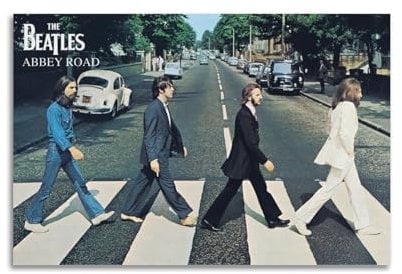 DATOZA The Beatles Abbey Road Art Poster Dekorative Malerei Leinwand Wandkunst Wohnzimmer Poster Schlafzimmer Malerei,Wandkunst Bilddruck Moderne Familienzimmer Dekor 12x18inch(30x45cm)