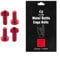 Mountain Road Bike 4Pcs Alloy Steel Bottle Cage Holder Screws,M5*12 Bolt (Red)