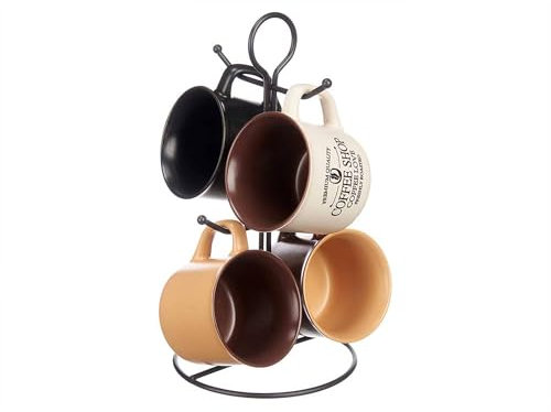 Set 4 tazas 220 ml soporte asa surt 4 co colección VESSIA