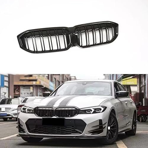 KKJHGFDF Auto Front Kühlergrille, Für BMW G20 3 Series 2023-2024 Kühlergrill Streifen Frontgrill Platte Mesh Stoßstange Wasserdicht Multifunktionale