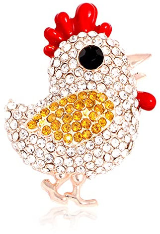 WIPPWER Broschennadeln, Broschen for Röcke, Pullover, Schal, Revers, Mütze, Küken-Brosche, Strass-Corsage-Brosche, 3,5 x 2,5 cm, Yncp2193 Küken-Abzeichen