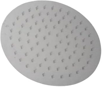 IMPALLI Soffione Doccia Grande Tondo In Acciaio Soffione Per Doccia Finitura Cromata Soffione Doccia Anticalcare Facile Installazione (20 CM)