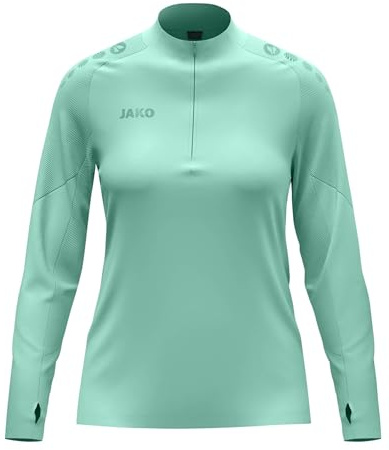 JAKO Damen Damen Ziptop Light Flow Shirt