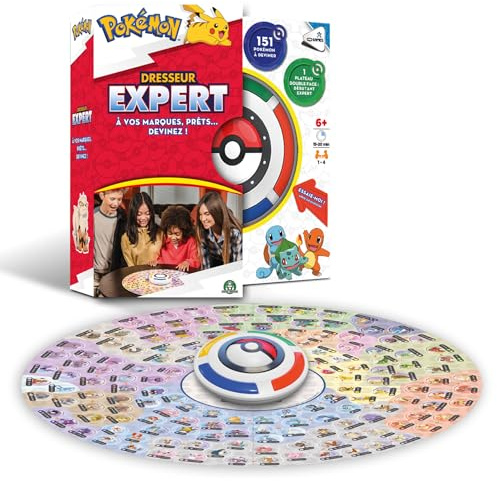 ZANZOON, Pokémon GPK01 Expertentrainer, Verspieltes und dynamisches Gesellschaftsspiel, seien Sie der Erste, der das Pokémon erraten, für bis zu 4 Spieler, für Kinder ab 6 Jahren