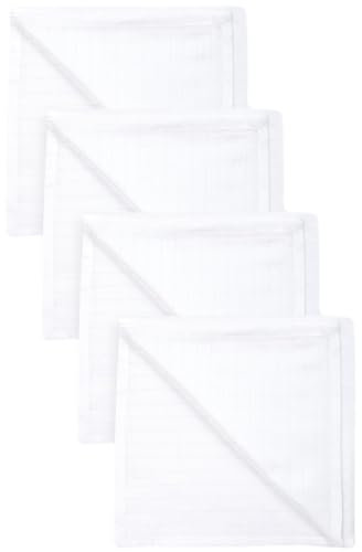 Next Bebé Pack de 4 paños de Muselina 100% algodón para bebé Blanco L