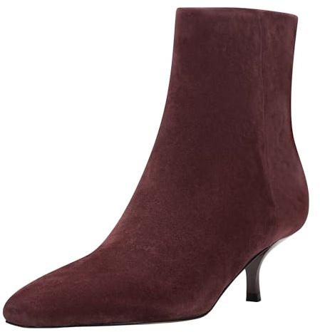 Marc Fisher LTD Women's Kiona Ankle Boot, Dark Red Suede 600, 4 UK
