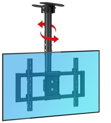 Soporte de Pared para Monitor de TV. Compatible con televisores de 39 a 85 Pulgadas. Altura Ajustable, inclinación y Giro. Máx. 600 x 400 mm. Carga máxima: 176 LB. Color Negro.