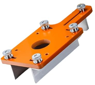 Uxsjakjsd Wood Router Slotting Locator Tool Adjustable Woodworking Slotting Positioner Wood Trimmer Router Base Fastening Bracket