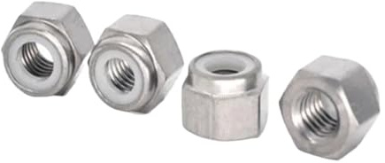 Dadi autobloccanti 10 pezzi dado di bloccaggio in nylon titanio inserto dadi Din985 M3 M4 M5 M6 M8(M4 10PCS)