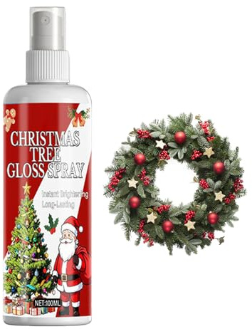 Weihnachtsreiniger Spray,100 Milliliter Bäume Reinigungsmittel - Weihnachtsbaum Reinigungsspray,Für Christbaumkugeln Weihnachtskränze Winterfeste Dekorationen Geschäfte