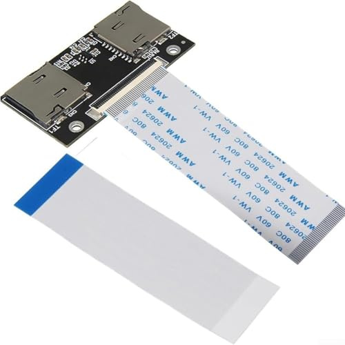 Dual For SD Card Adapter ZIF 40 Pin Converter for SD SDXC TF to For CE SSD, Industrial Storage Module with 1TB Capacity Support, Compact Metal HDD Adapter Interface
