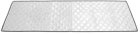 Beaupretty Insulated Freezer Cover for Chest and Deep Freezers, 71x20in Silver Aluminum Foil Material with UV Resistant and Easy Installation Features, for Balcony Use Or Kitchen Protection