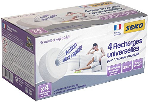 Seko Lot de 4 galets percés 500g Lavande