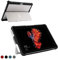 Youtec for Microsoft Surface Pro 7/ Pro 6/ Pro 5/ Pro 4 Case, Shockproof Rugged Folio Protective Hard Cover with Pen Holder Compatible with Type Cover Keyboard + Original Kickstand (Black)
