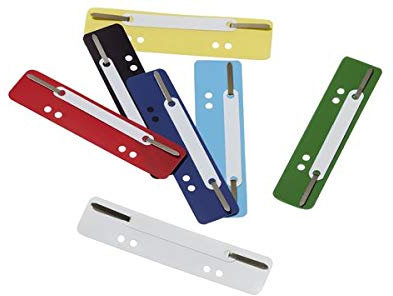 DURABLE Heftstreifen Flexi, 34 x 150 mm, farbig sortiert, Sie erhalten 1 Packung, Packungsinhalt: 25 Stück