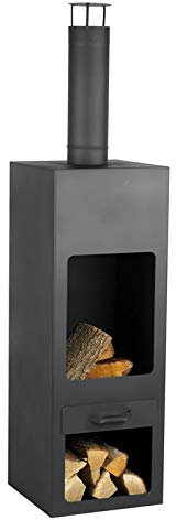 GARDENER 204-1 Gartenkamin Kamin Terrassenofen unlackiert 40x40 cm ***NEU***