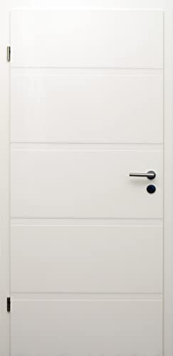 HORI® Zimmertür I Innentüre passend für alle Standard-Zargen mit DIN Größe I 1985 x 610 mm I DIN Links