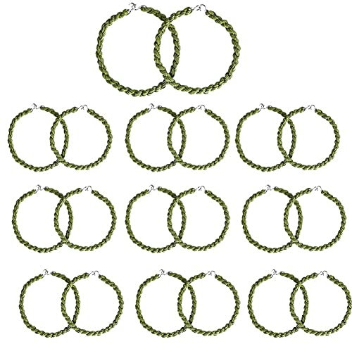 QincLing 20 Pieces Elastic Boot Straps Trouser Twists Leg Ties Blousing Garters with Metal Hooks for Navy Army Air Force