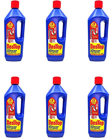 DESTOP Gel Déboucheur Canalisation Stop Odeurs - Le lot de 6 x 1L