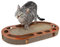 Pfotenolymp Parque para Gatos – Juguetes para Gatos Interactivos – Rascador Gato Hecho de Cartón Corrugado – Rascador para Gatos de Cartón – Rascador Gatos Grandes con Hierba Gatera