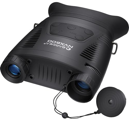 BARSKA NVX600 Night Vision Digital Binoculars – 7X Magnification, 2X Zoom, 984ft Night Viewing, Day/Night Mode, Photo & Video Recording, USB/AV Output, Tripod Mount, Hard Case Included