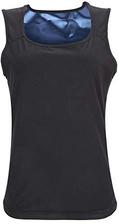 Brrnoo Gilet da Uomo Maschile, Tuta da Sauna Fitness Shapewear, Gilet da Allenamento Quick Dry Shapewear, Body Shaper Vita Trainer Gilet Dimagrante(男款S/M-S/M)