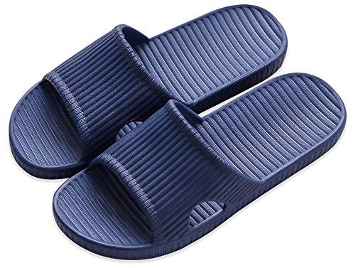 JIJIe Ciabatta da doccia, bagno o uso interno, antiscivolo (Navy Blue EU 42/43