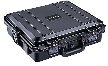 Lykus HC-4110 - Valigia rigida impermeabile con schiuma, dimensioni interne 41 x 36 x 13 cm, adatta per fotocamere, apparecchiature elettroniche, ecc.