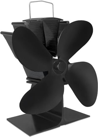 XMTECH Ventilateur de cheminée, ventilateur de cheminée, ventilateur de poêle sans électricité, fonctionnement silencieux, chauffage pour cheminée