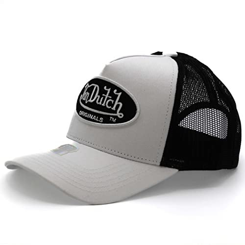 Von Dutch Traucker Bosten Snapback Cap Kappe (weiß/schwarz)