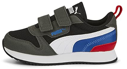 PUMA R78 V PS, Unisex-Kinder Sneaker, Schwarz, 31 EU