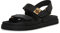 Steve Madden Damen Mona Sandale, Schwarz Leder, 38 EU