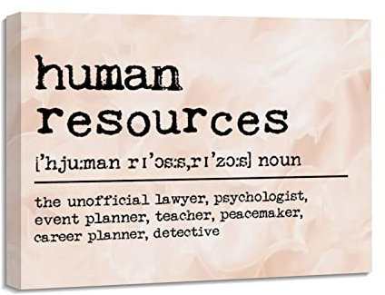 Human Resources Leinwanddruck, Poster, menschliche Ressourcen, Definition, Wandkunst, Gemälde für Wohnzimmer, Wandkunstwerke für Schlafzimmer, Dekoration, Küche, Wanddekoration, 40,6 x 50,8 cm